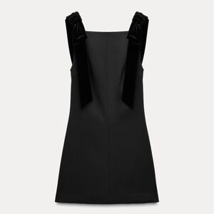 ZARA velvet bows dress 🎀